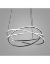 Gea Luce Atia S/G Nero lampadario led a sospensione 9300lm