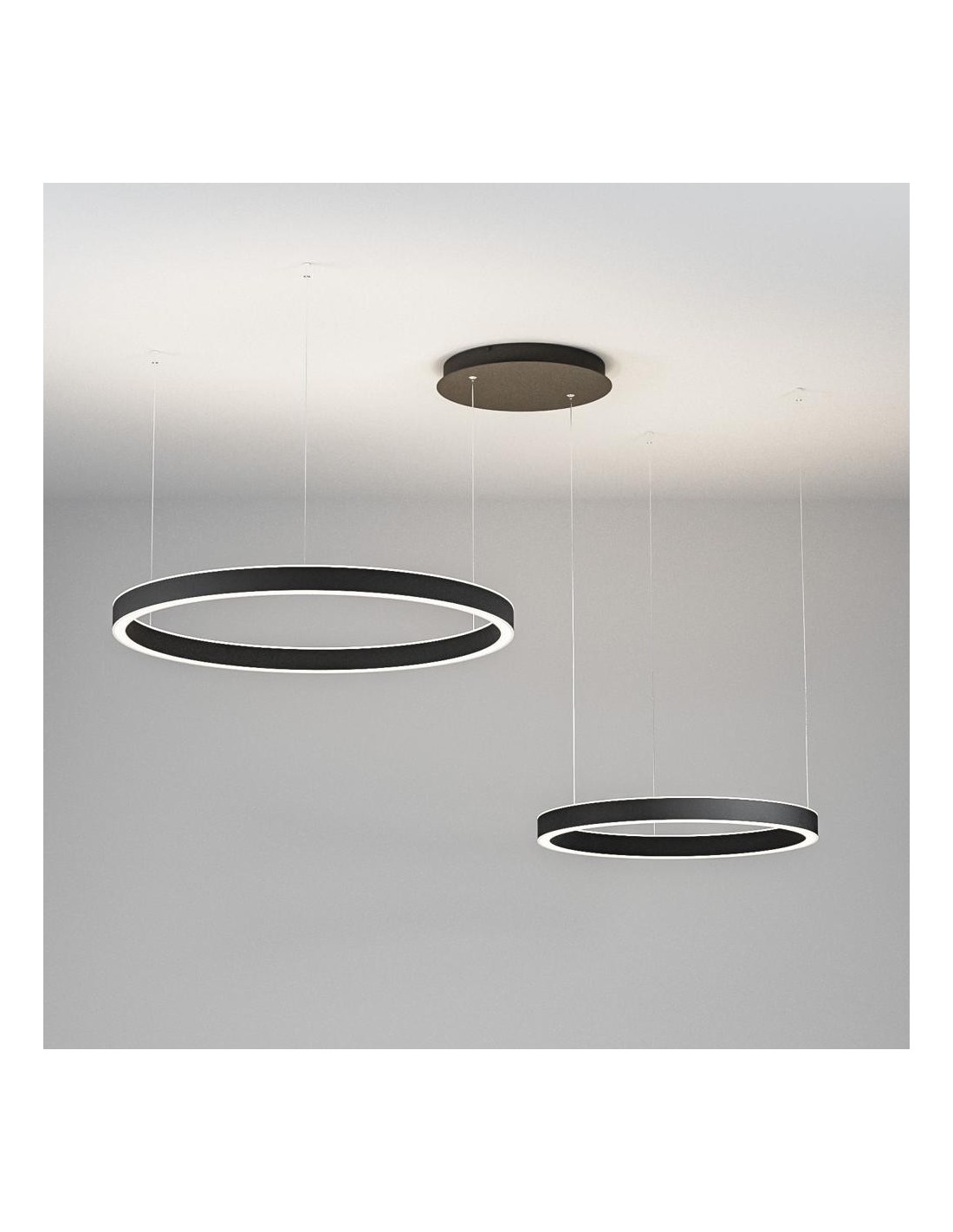 Gea Luce Criseide Ss/2D Nero lampada a sospensione