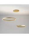 Gea Luce Criseide Ss/2D Oro Spazzolato lampada a sospensione