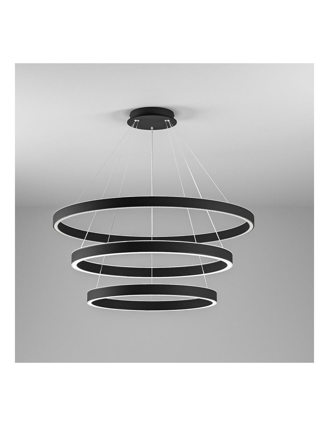 Gea Luce Criseide S/3 Nero lampada a sospensione