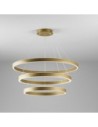 Gea Luce Criseide S/3 Oro Spazzolato lampada a sospensione