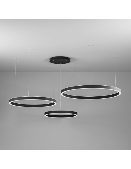 Gea Luce Criseide Ss/3D Nero lampada a sospensione