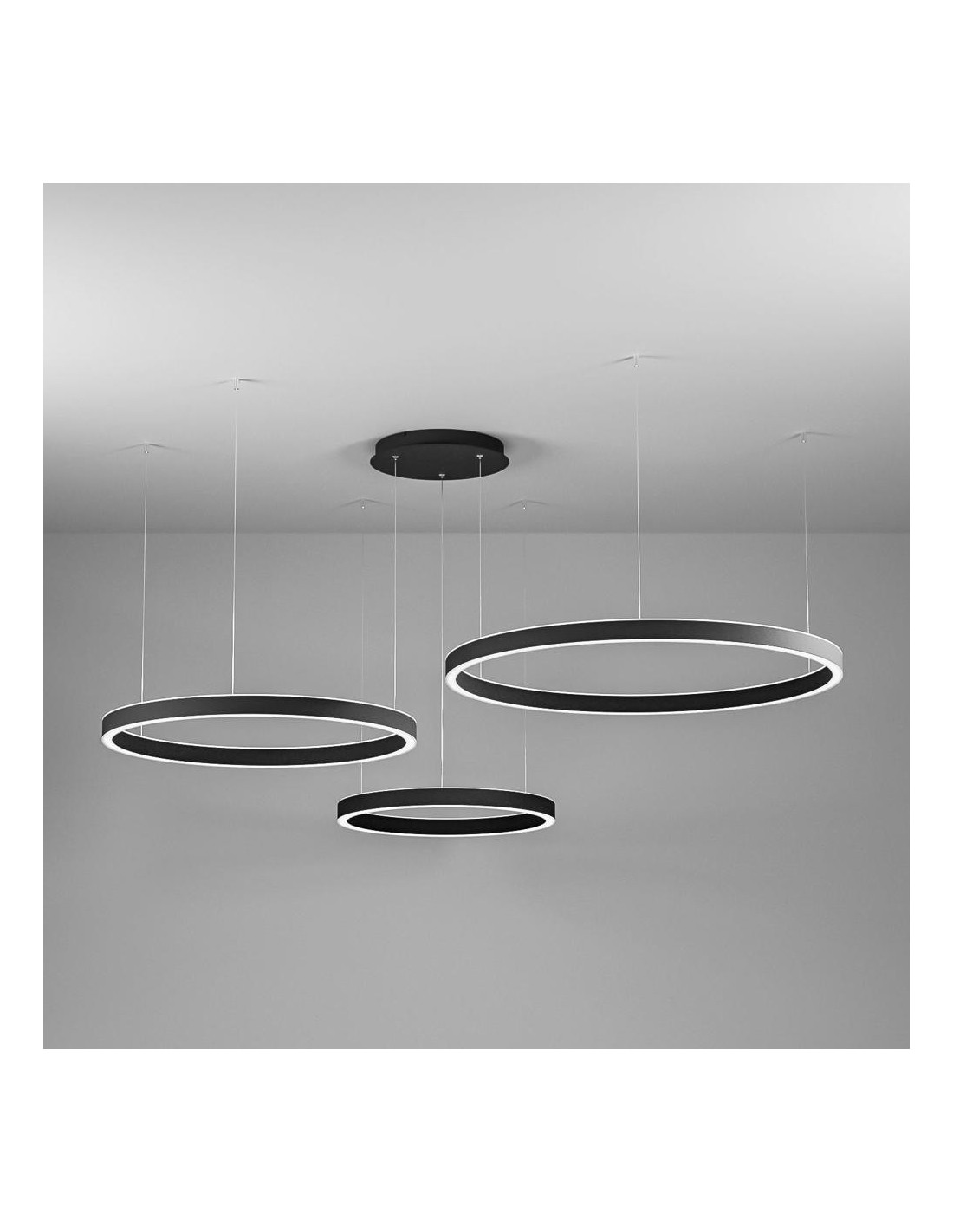 Gea Luce Criseide Ss/3D Nero lampada a sospensione