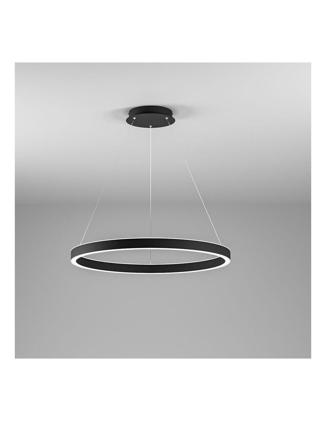 Gea Luce Criseide S/G Nero lampada a sospensione