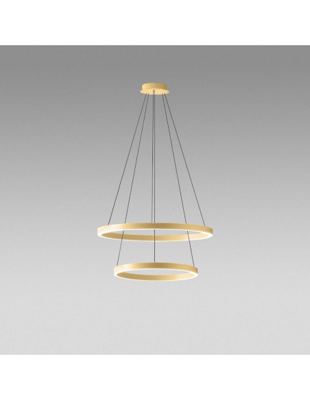 Gea Luce Criseide S/2P Oro Spazzolato lampada a sospensione