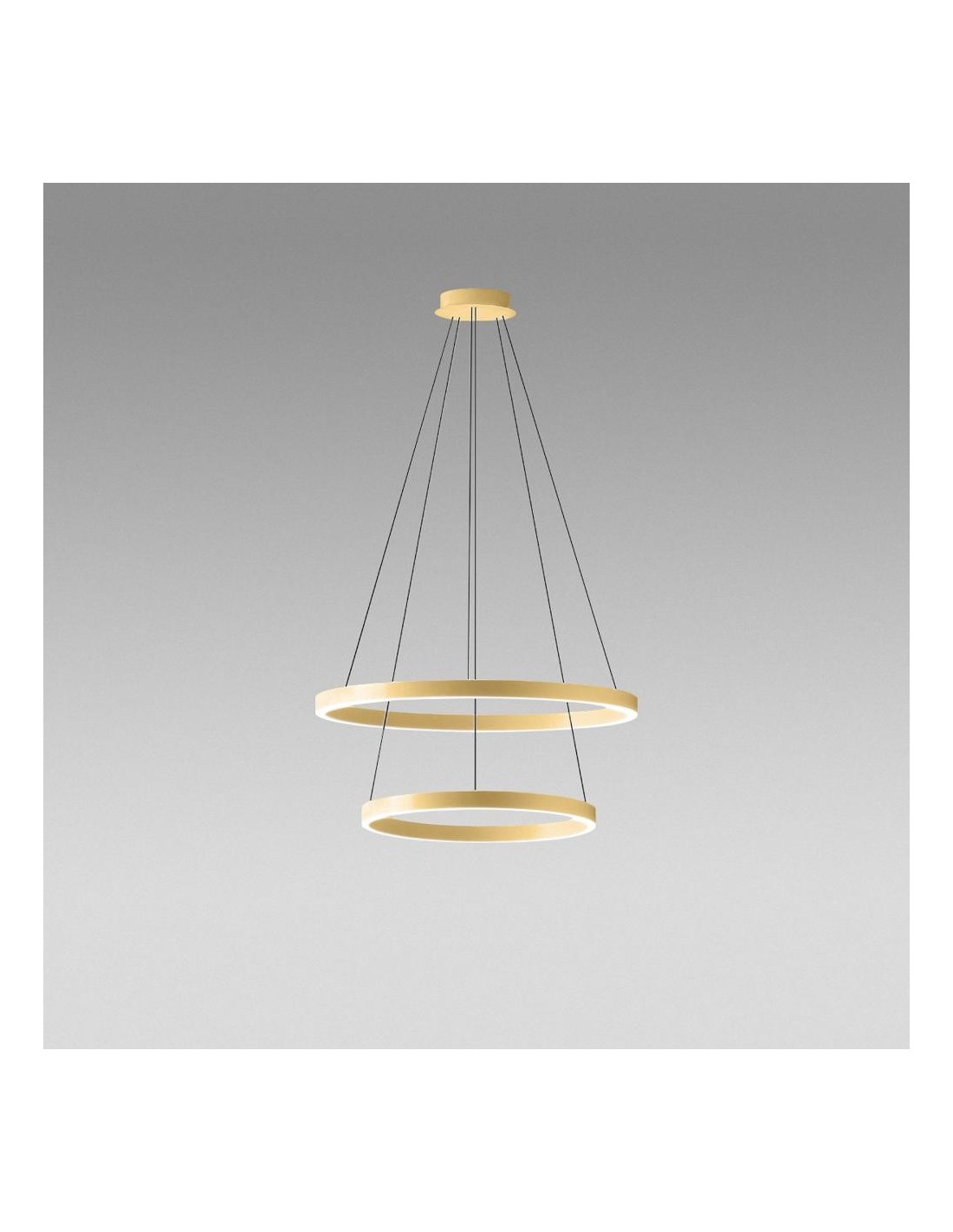 Gea Luce Criseide S/2P Oro Spazzolato lampada a sospensione