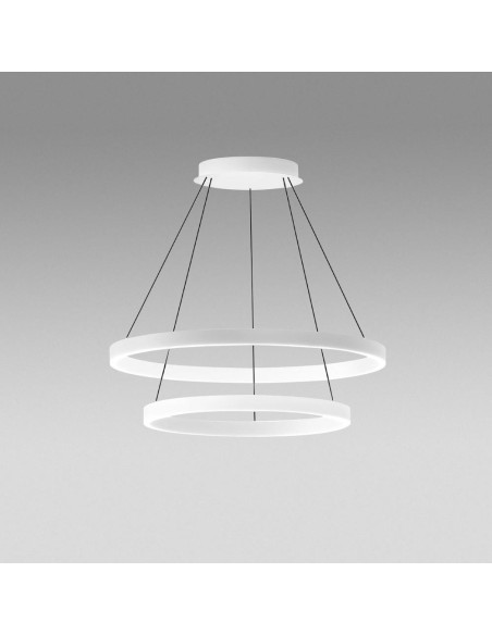 Gea Luce Criseide S/2G Bianco lampada a sospensione