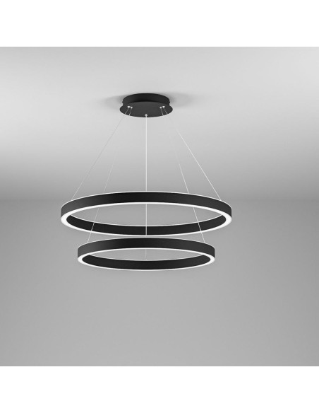 Gea Luce Criseide S/2G Nero lampada a sospensione