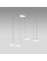 Gea Luce Criseide S/2D Bianco lampada a sospensione