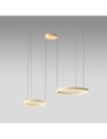 Gea Luce Criseide S/2D Oro Spazzolato lampada a sospensione