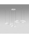 Gea Luce Criseide S/3D Bianco lampada a sospensione