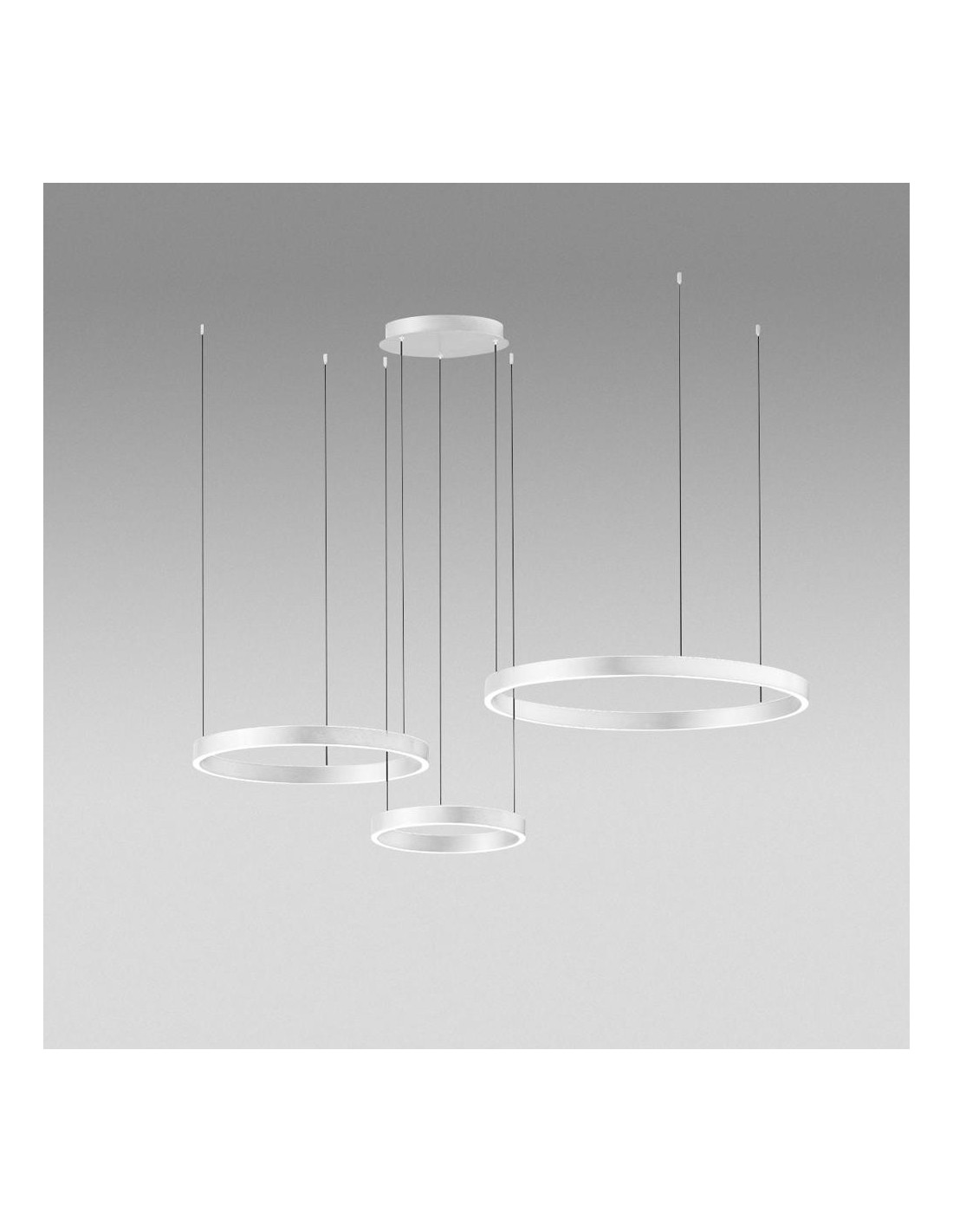 Gea Luce Criseide S/3D Bianco lampada a sospensione