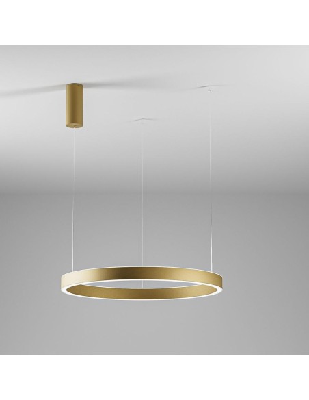 Gea Luce Criseide S/1P Oro Spazzolato lampada a sospensione
