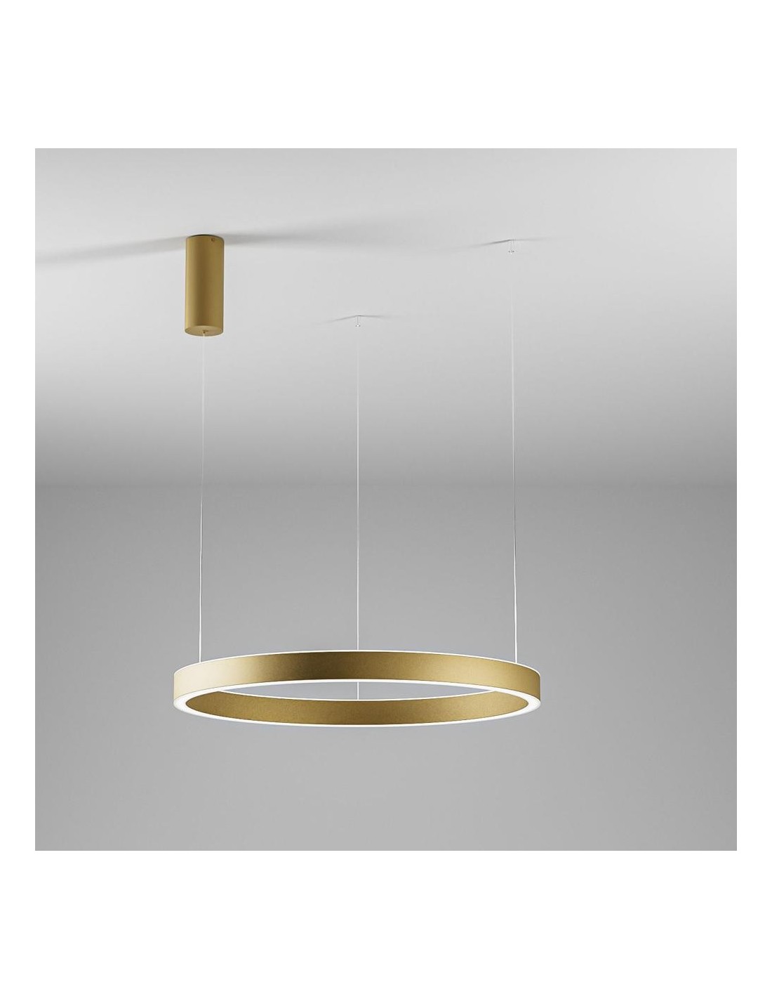 Gea Luce Criseide S/1P Oro Spazzolato lampada a sospensione
