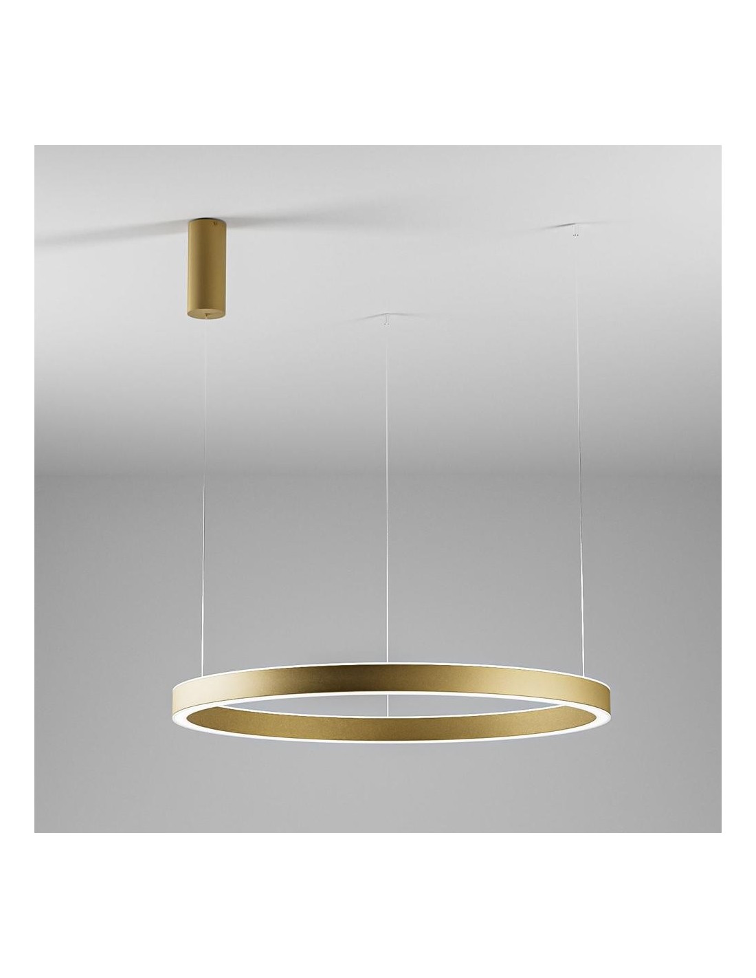 Gea Luce Criseide S/1G Oro Spazzolato lampada a sospensione