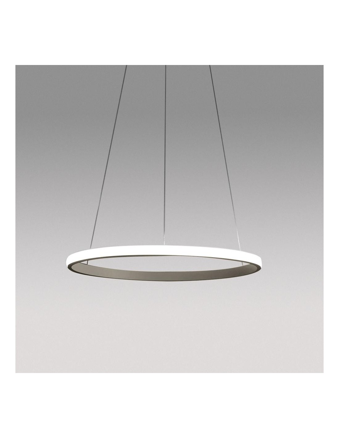 Gea Luce Iole S/1 Titanio lampadario a cerchio led 3000K 1400lm