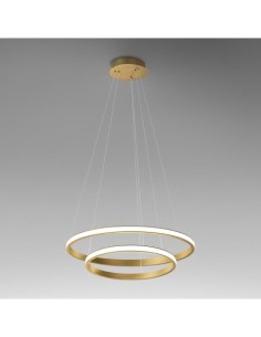 Gea Luce Iole S/2 Oro : lustre LED pour cuisine, 2 000 lm, 3 000 K