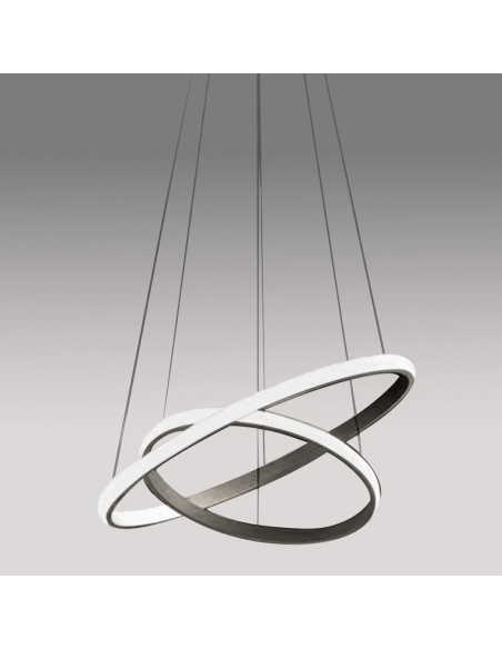 Gea Luce Iole S/2 Titanio lampada moderna cucina led 3000K