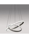 Gea Luce Iole S/2 Titanio, lampe LED moderne pour cuisine, 3000 K