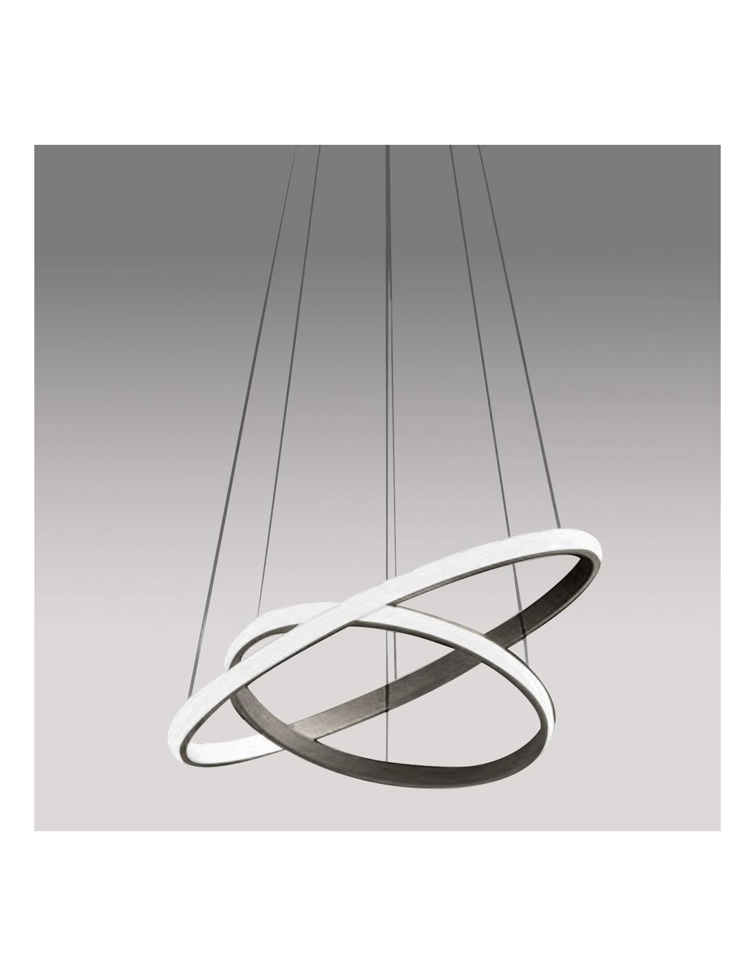 Gea Luce Iole S/2 Titanio, lampe LED moderne pour cuisine, 3000 K