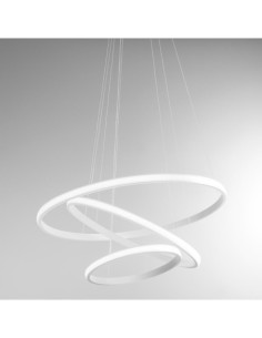 Gea Luce Iole S/3 Blanc : lustre de cuisine très lumineux, 3 000 lm