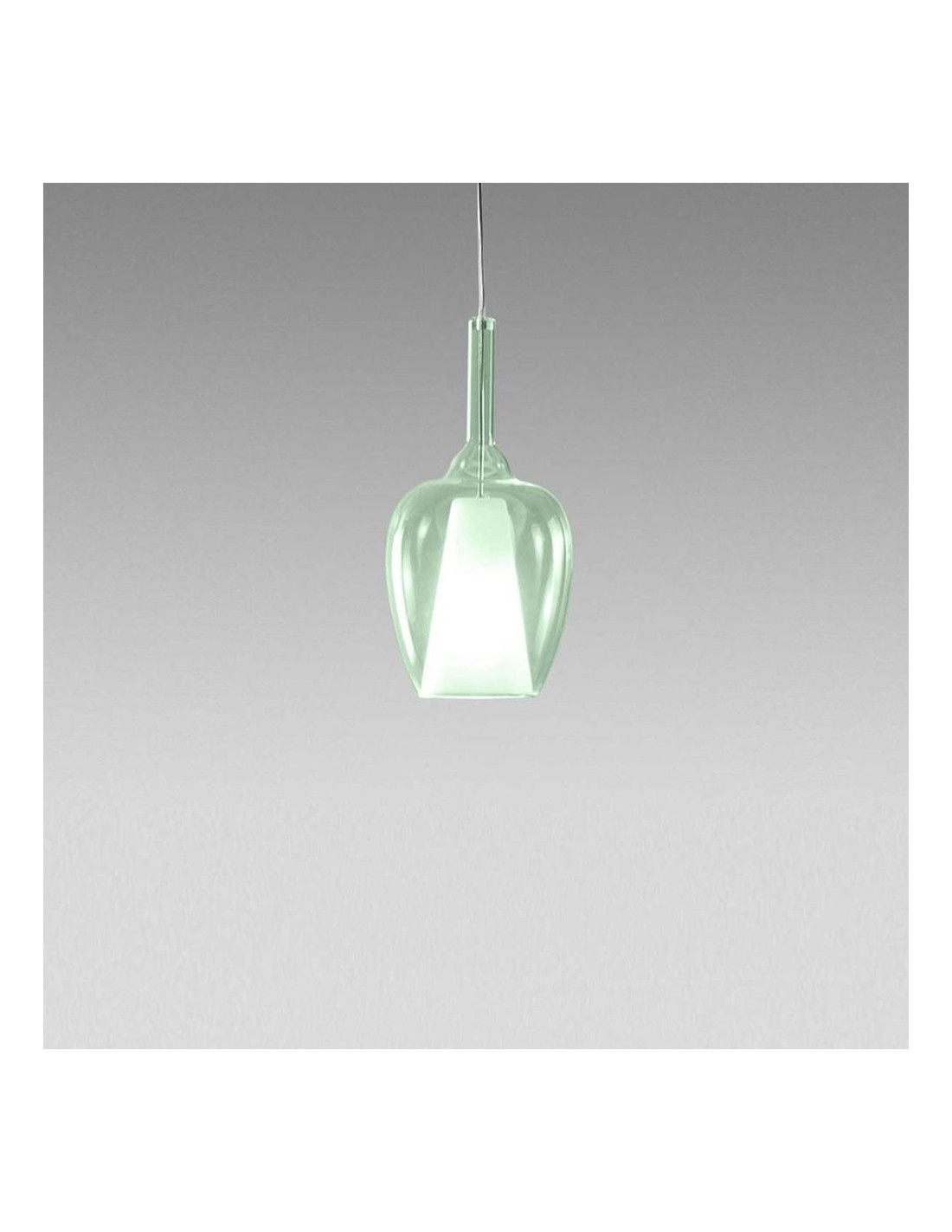 Gea Luce Ofelia S/10 Mini Verde-Trasp. lampada a sospensione