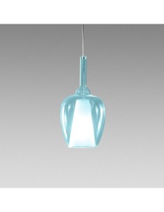 Gea Luce Ofelia S/10 Bleu-Transparent, suspension
