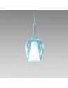 Gea Luce Ofelia S/10 Blu-Trasparente lampada a sospensione