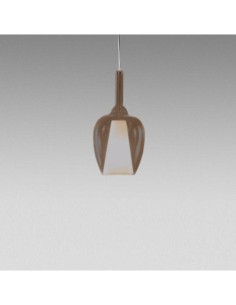 Gea Luce Ofelia S/10 Ambre Fumé Transparent, suspension
