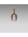Gea Luce Ofelia S/10 Ambra Fume Trasparente lampada a sospensione