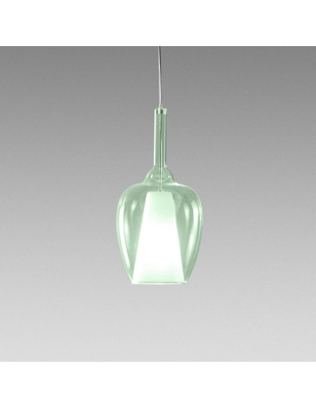 Gea Luce Ofelia S/10 Verde-Trasp. lampada a sospensione