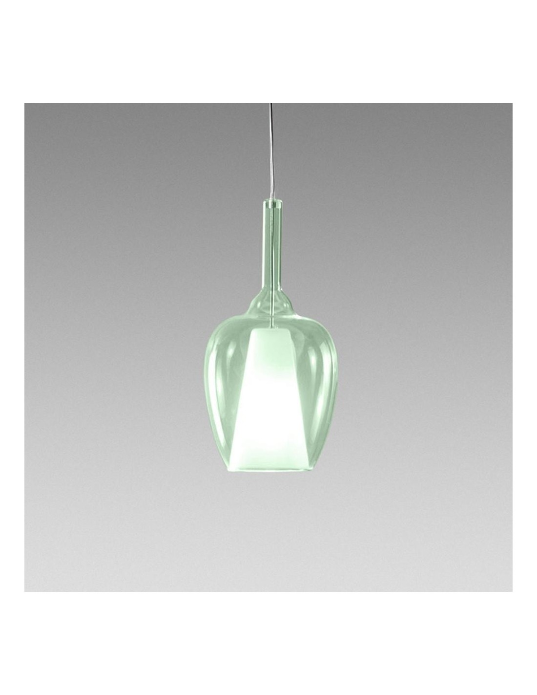 Gea Luce Ofelia S/10 Verde-Trasp. lampada a sospensione