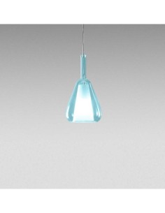 Gea Luce Ofelia S/11 Mini Blu-Trasparente lampada a sospensione