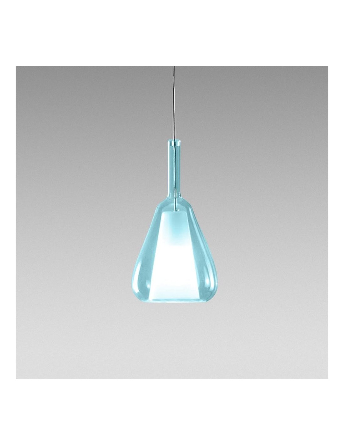 Gea Luce Ofelia S/11 Blu-Trasparente lampada a sospensione