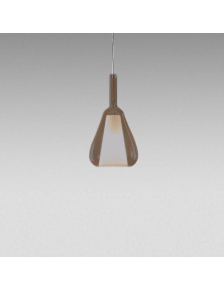 Gea Luce Ofelia S/11 Ambre Fumé Transparent, suspension