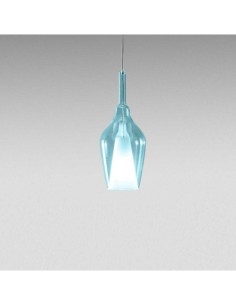 Gea Luce Ofelia S/12 Mini Blu-Trasparente lampada a sospensione