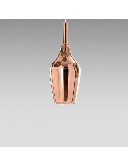 Gea Luce Ofelia S/12 Mini Rame Specchiato lampada a sospensione