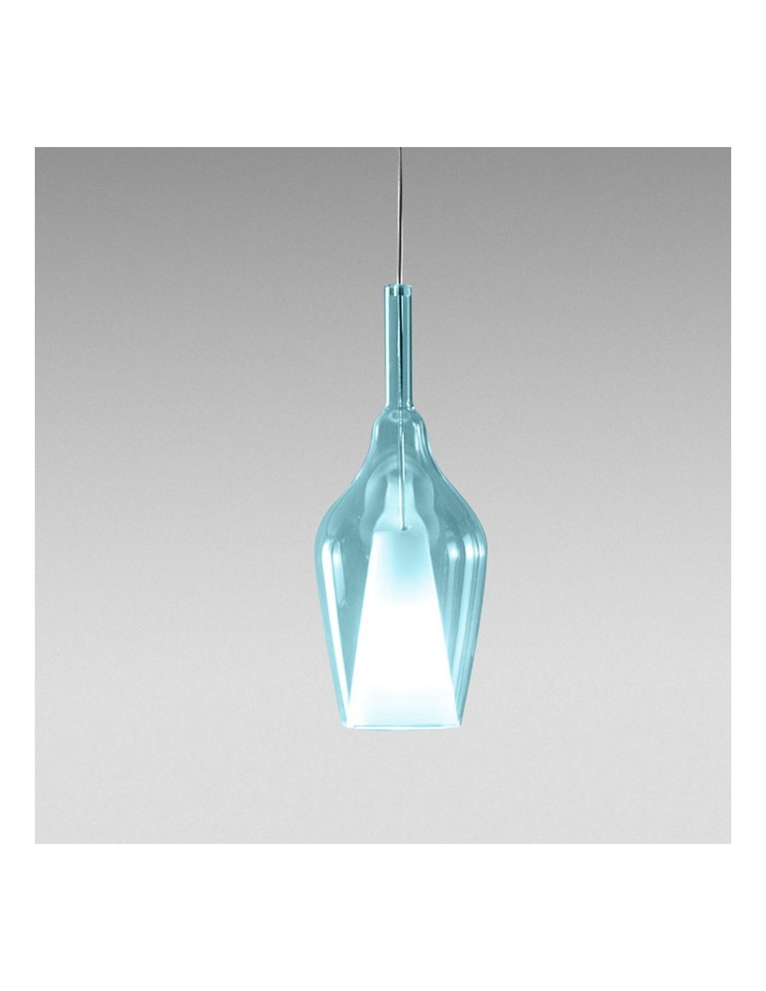 Gea Luce Ofelia S/12 Blu-Trasparente lampada a sospensione
