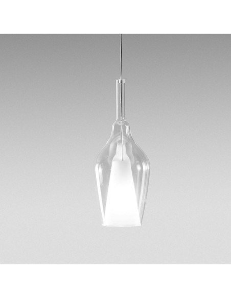 Gea Luce Ofelia S/12, suspension transparente