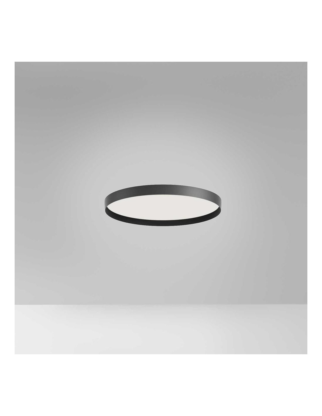 Gea Luce Acelia P/P, plafonnier LED moderne 30 W, couleur noire