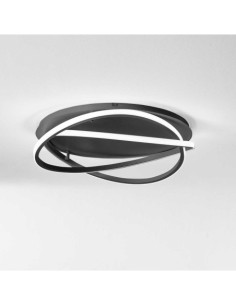 Gea Luce Atia P/M, plafonnier LED 50 W, couleur noire