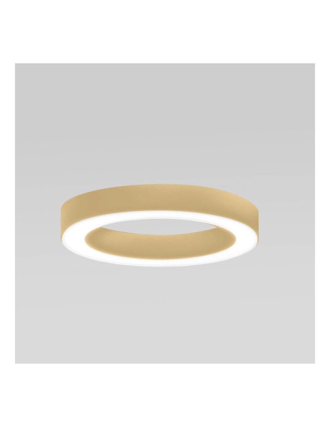 Gea Luce Flor P/M, plafonnier LED 50 W, couleur or brossé, couleur or brossé