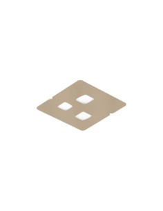 Gea Luce Giselle P/P, plafonnier couleur taupe, couleur taupe, couleur taupe