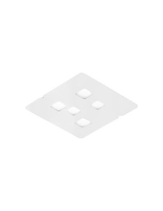 Gea Luce Giselle P/M, plafonnier blanc, blanc, blanc