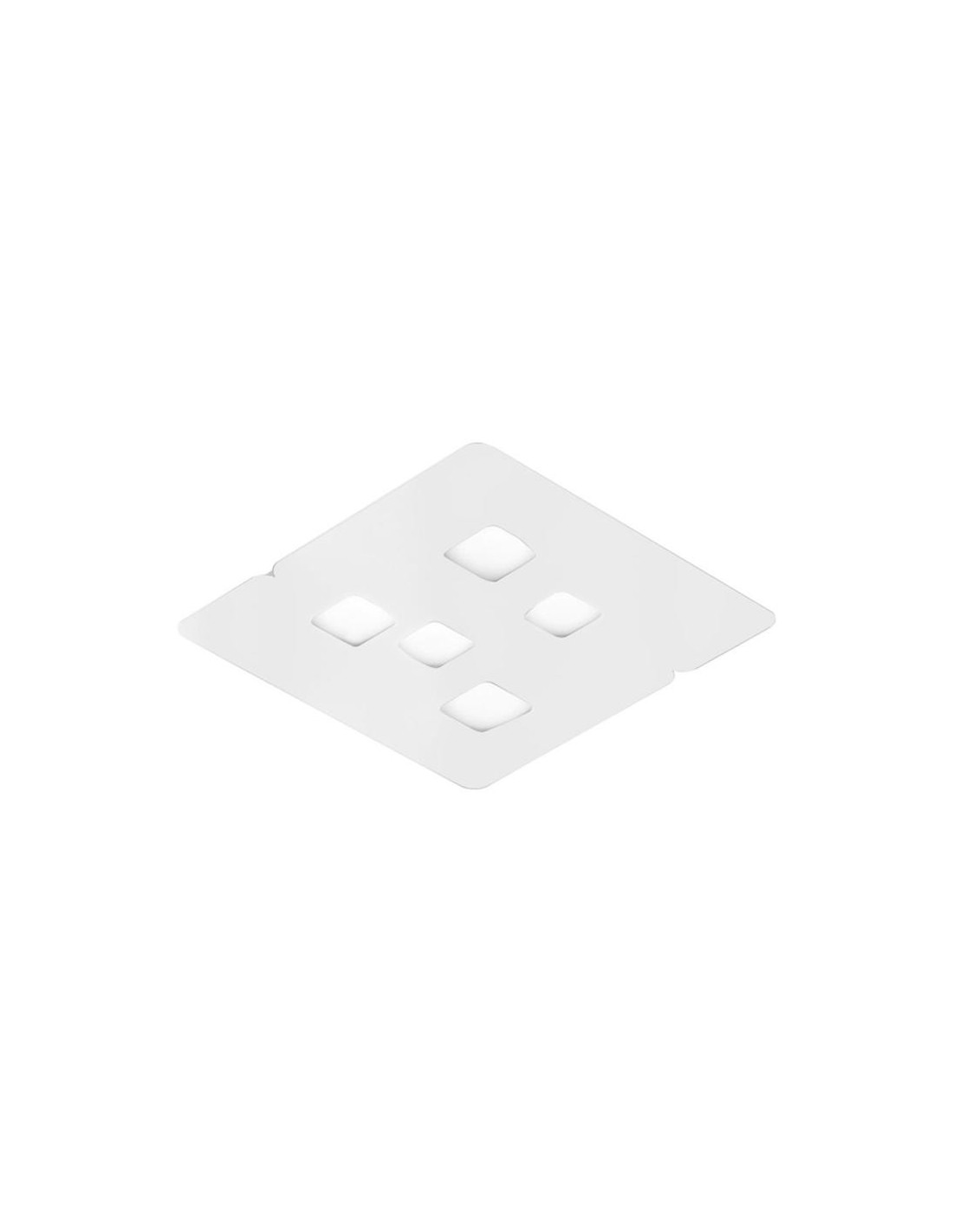 Gea Luce Giselle P/M, plafonnier blanc, blanc, blanc