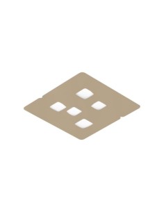 Gea Luce Giselle P/M, plafonnier couleur taupe, couleur taupe, couleur taupe