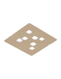 Gea Luce Giselle P/G, plafonnier couleur taupe, couleur taupe, couleur taupe