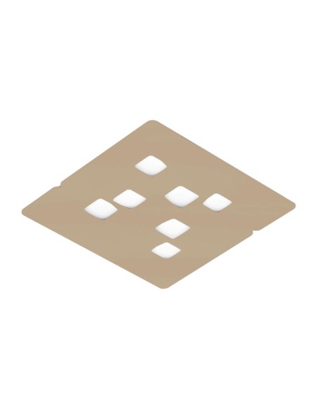 Gea Luce Giselle P/G, plafonnier couleur taupe, couleur taupe, couleur taupe