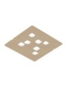 Gea Luce Giselle P/G, plafonnier couleur taupe, couleur taupe, couleur taupe
