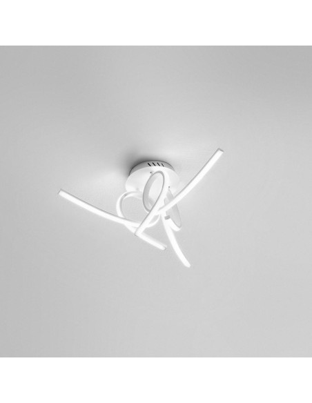 Gea Luce Tosca P/3 3000K, plafonnier LED 45 W, couleur blanche